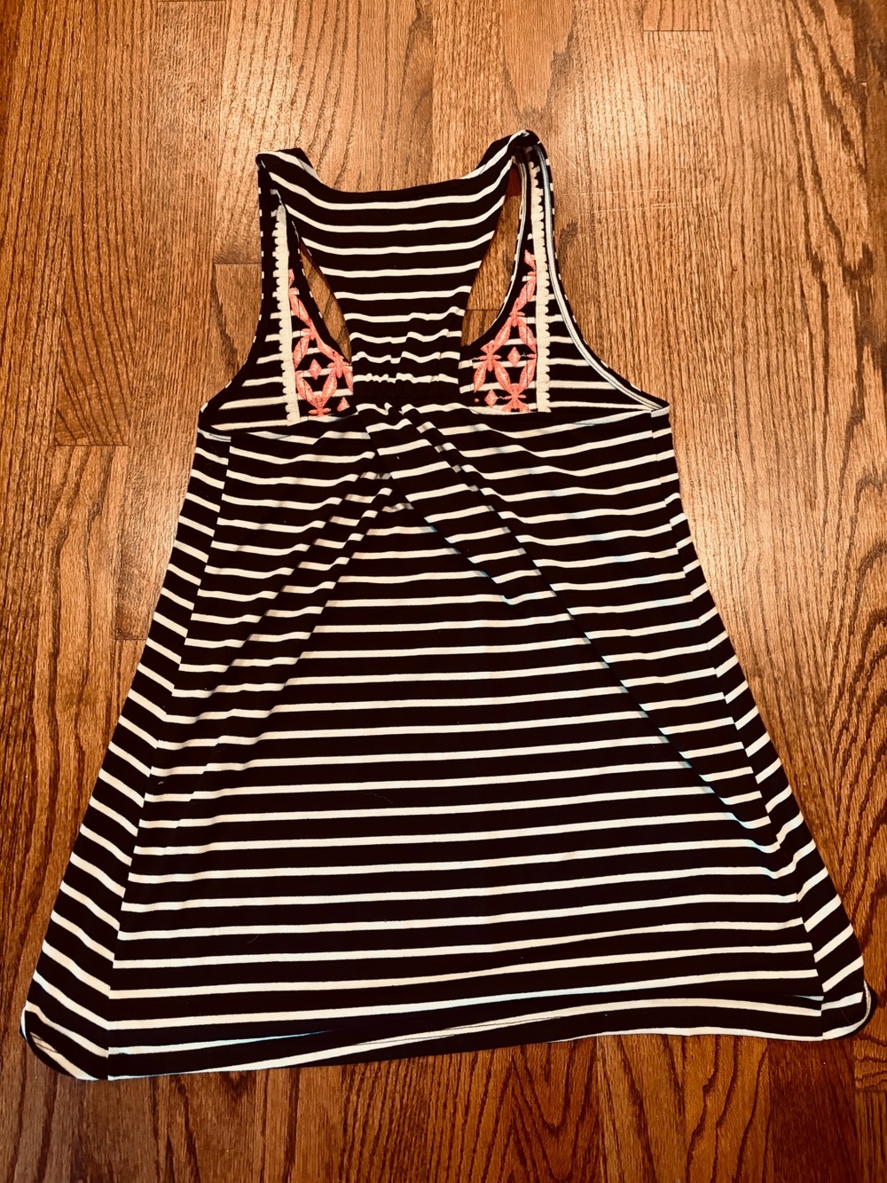 THML Striped Embroidered Racerback Tank Top Size S - Picture 4 of 10